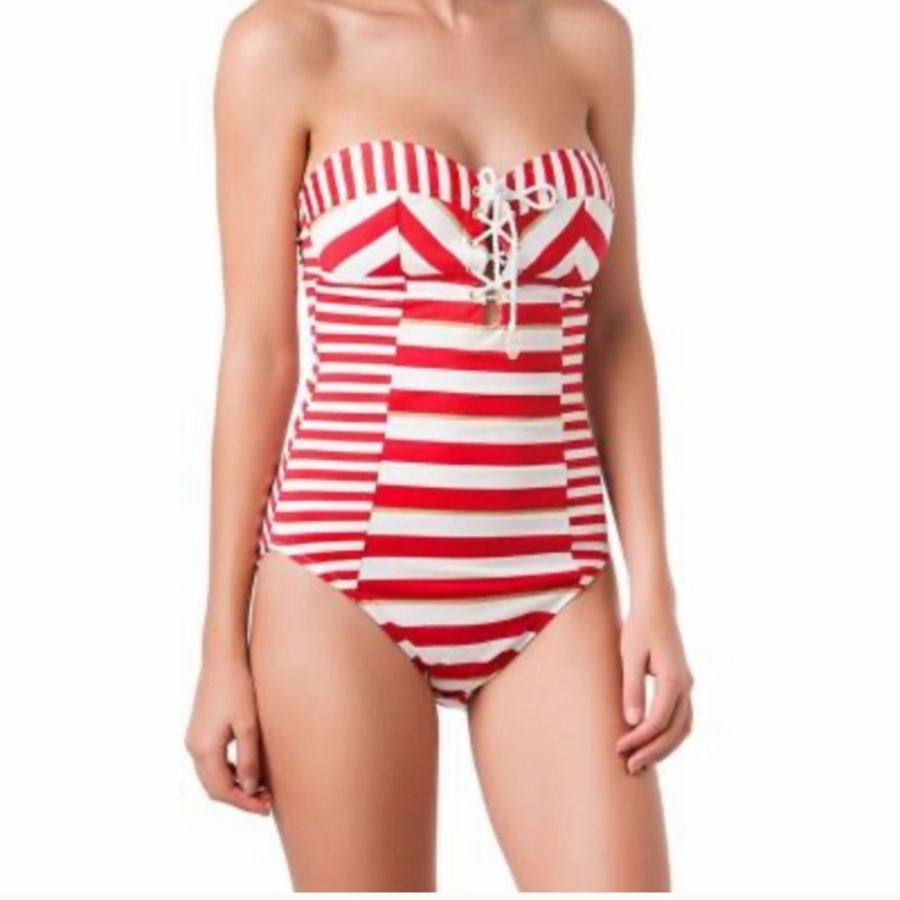 Sperry Top-Sider Striped Swimsuit Large